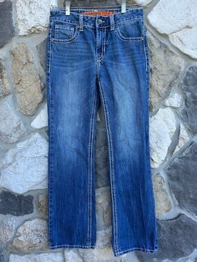 Rock & Roll Cowboy Jeans Boys Size 16R Regular Fit Boot Cut Western Denim Rodeo